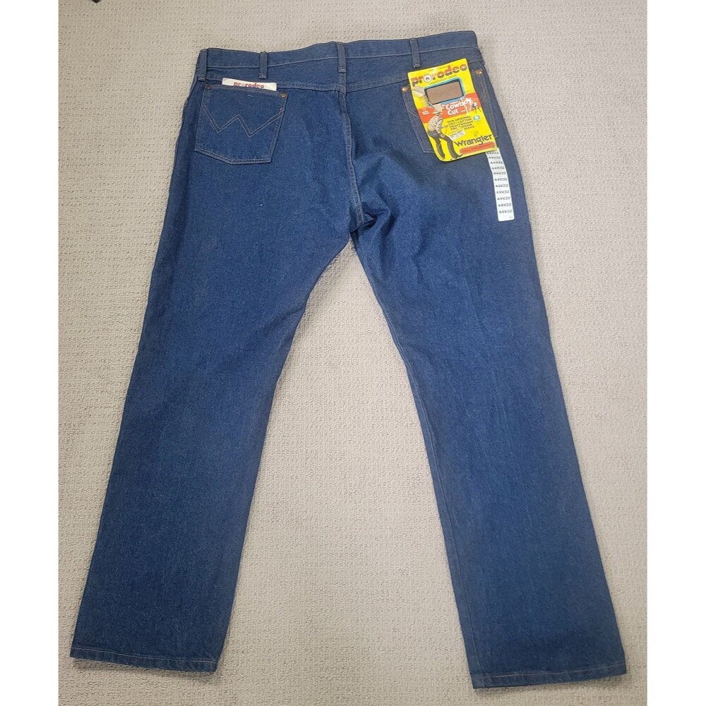 Wrangler Pro Rodeo Cowboy Cut Competition Jeans Mens Blue Size 44x32 VINTAGE NEW